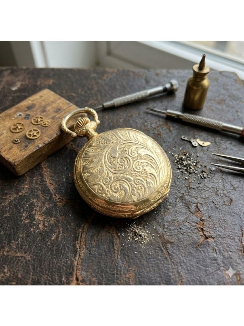 Vintage ENDURA Swiss Made Pocket Watch Manual-Wind 1960s REPAIR PARTS Only